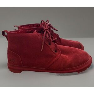 Ugg boots Neumel Samba  red Suede  U.S. size 10 As Is
